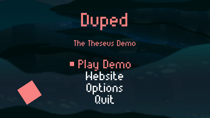 The Theseus Demo splash screen