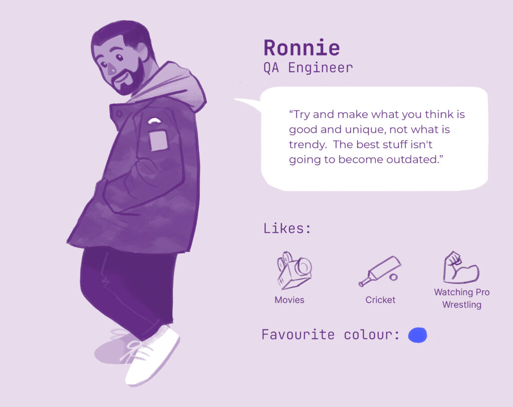 An illustration of Ronnie.