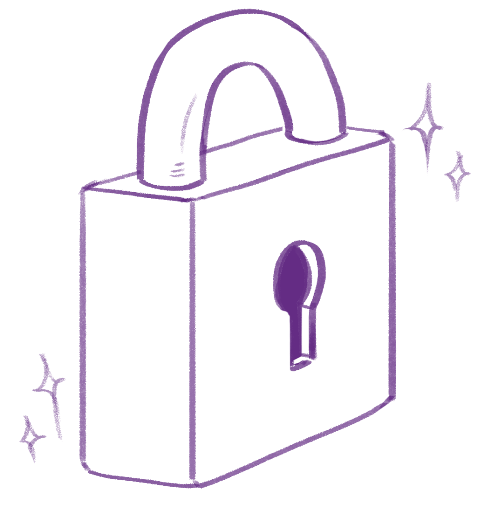 An illustration of a lock.
