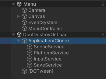 Screenshot of the application plug-in in the Unity Editor.