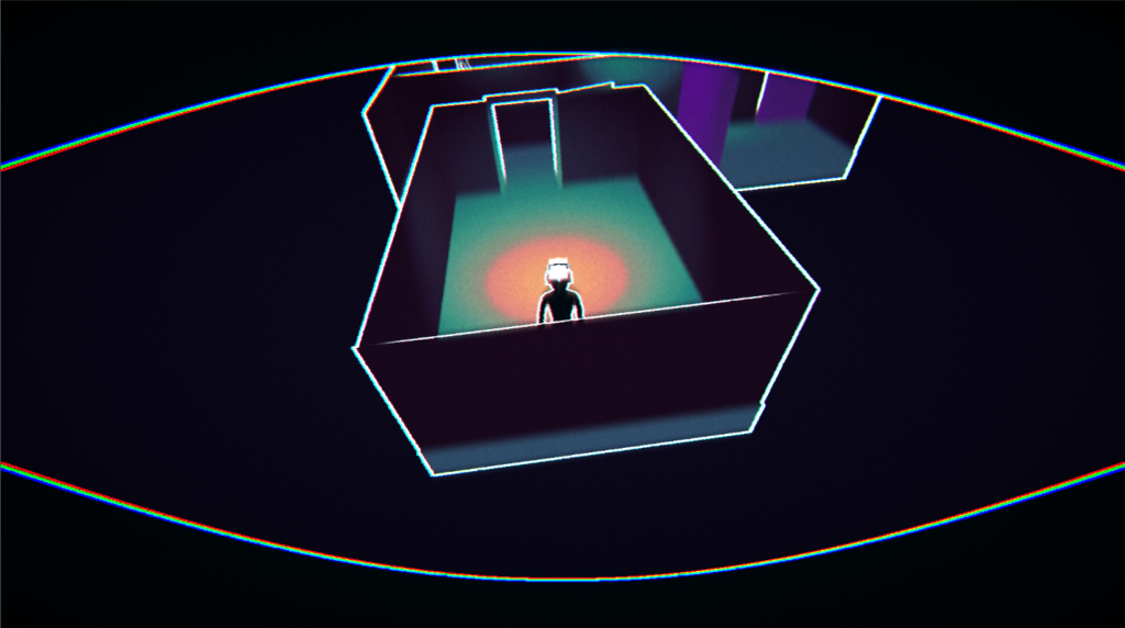 A screenshot of David Kilford's game, Blink.