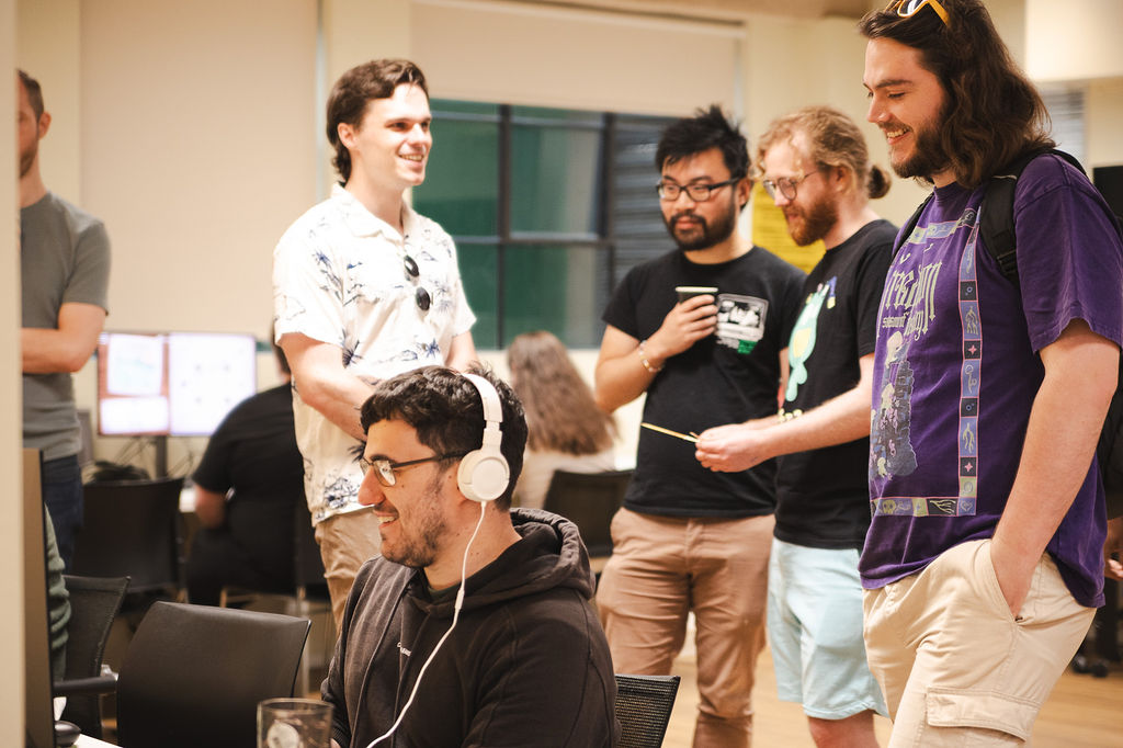 The crowd at the Games Exchange!