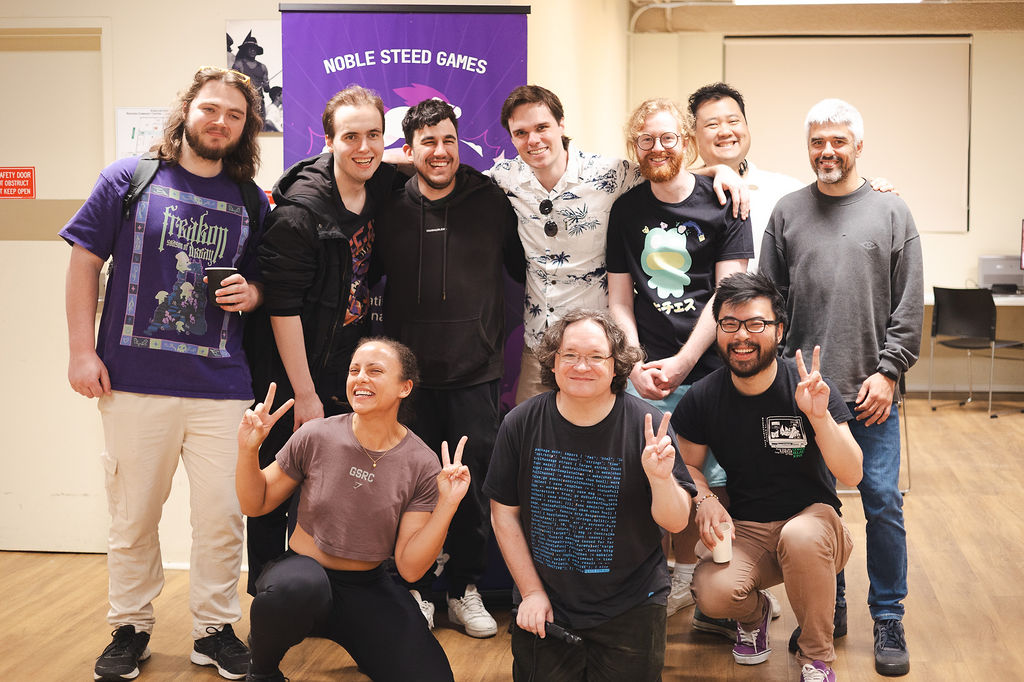 Some folks who dropped by to visit and try out the games!