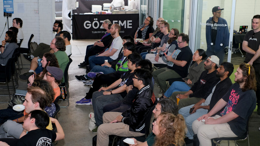 A photo of the crowd at WIP Night.