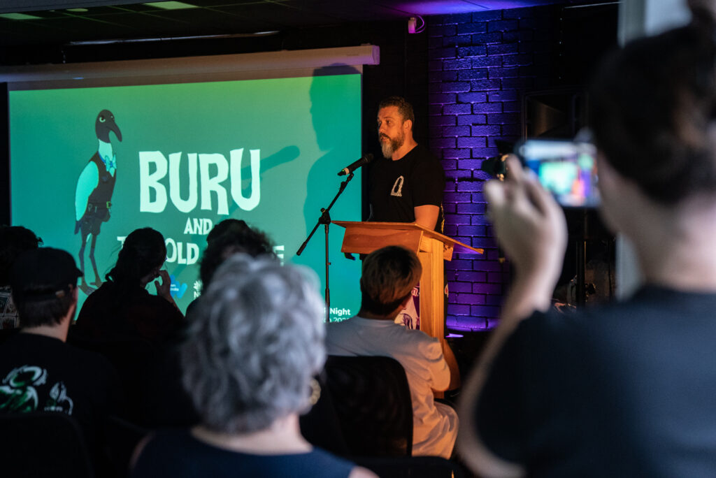 Ben talking about Buru and the Old People.