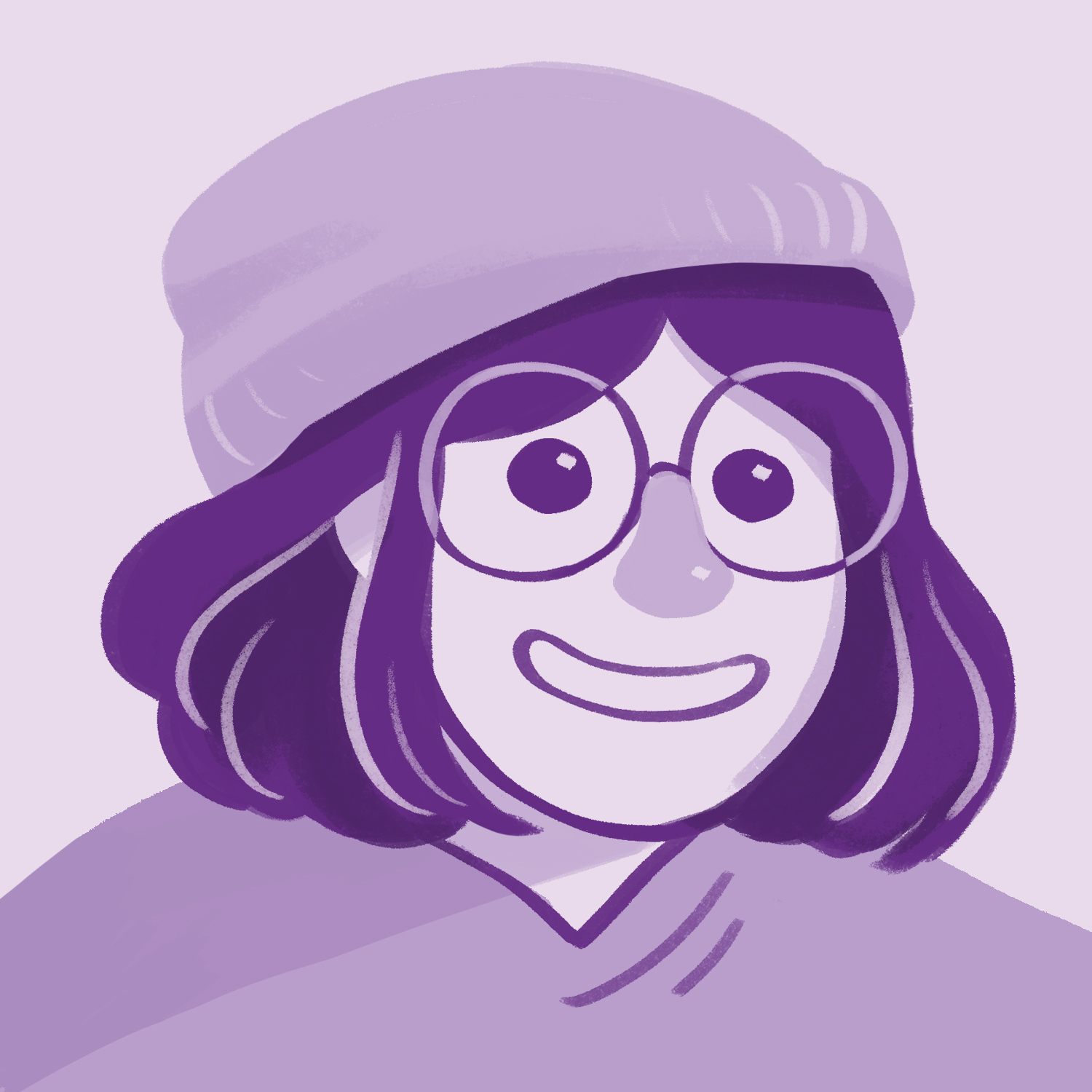 Purple illustration of Ann Li Khaw, Noble Steed Game